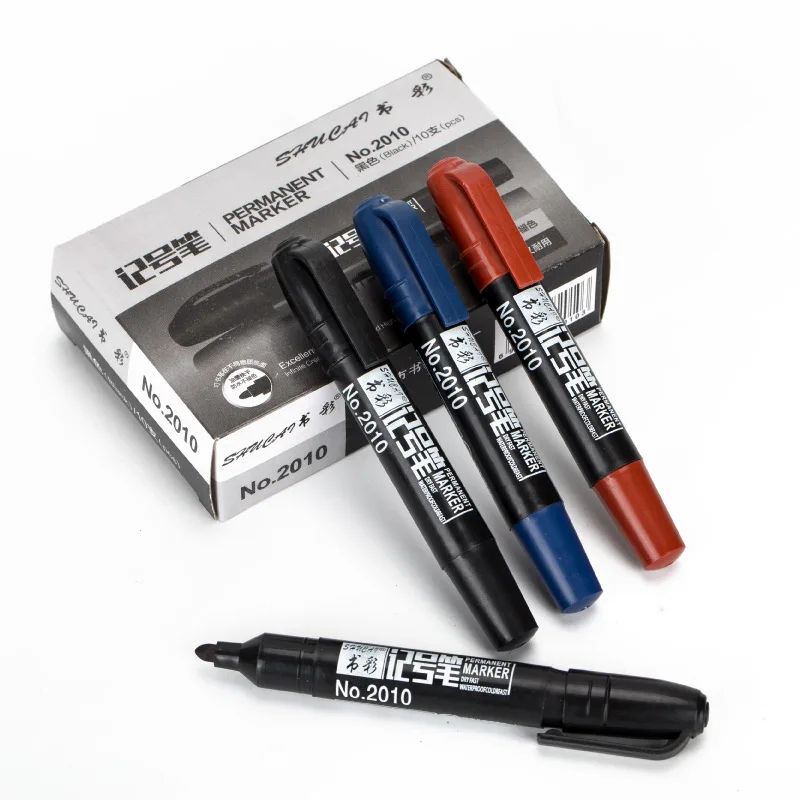 

20pcs Red Blue Black Three Color Marker, Logistics Express Pen, Student Scratch Notes, Large Capacity Oily Marker Wholesale