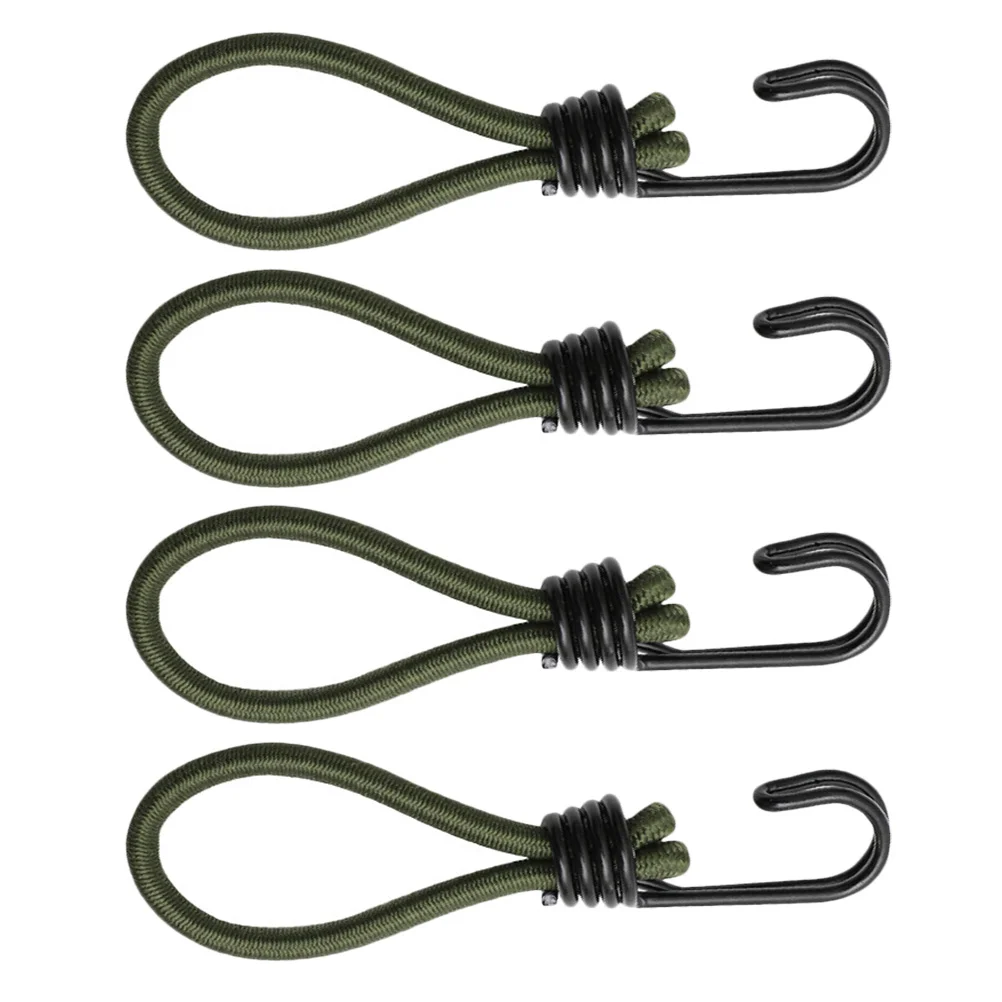 

4pcs Hook Tent Accessories Bungee Cord Tent Bungee Cord Heavy Duty Bungee Cords for Outdoors Deck Fixing