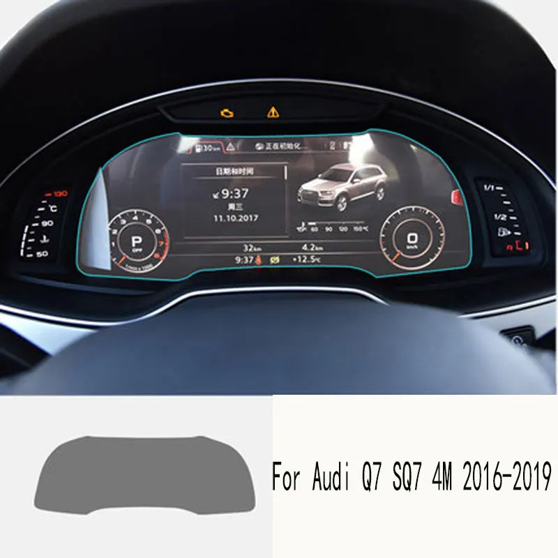 

Tempered glass screen protector For Audi Q7 SQ7 4M 2016-2019 Automotive interior Instrument panel membrane LCD screen