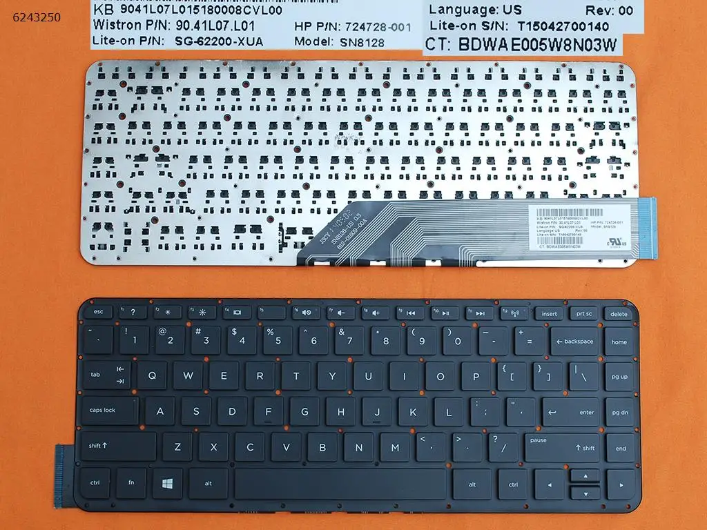 

US Laptop Keyboard for HP Pavilion X2 13-M 13-m110dx 13-g110dx 13-m210dx 13-P BLACK Without FRAME Without Foil
