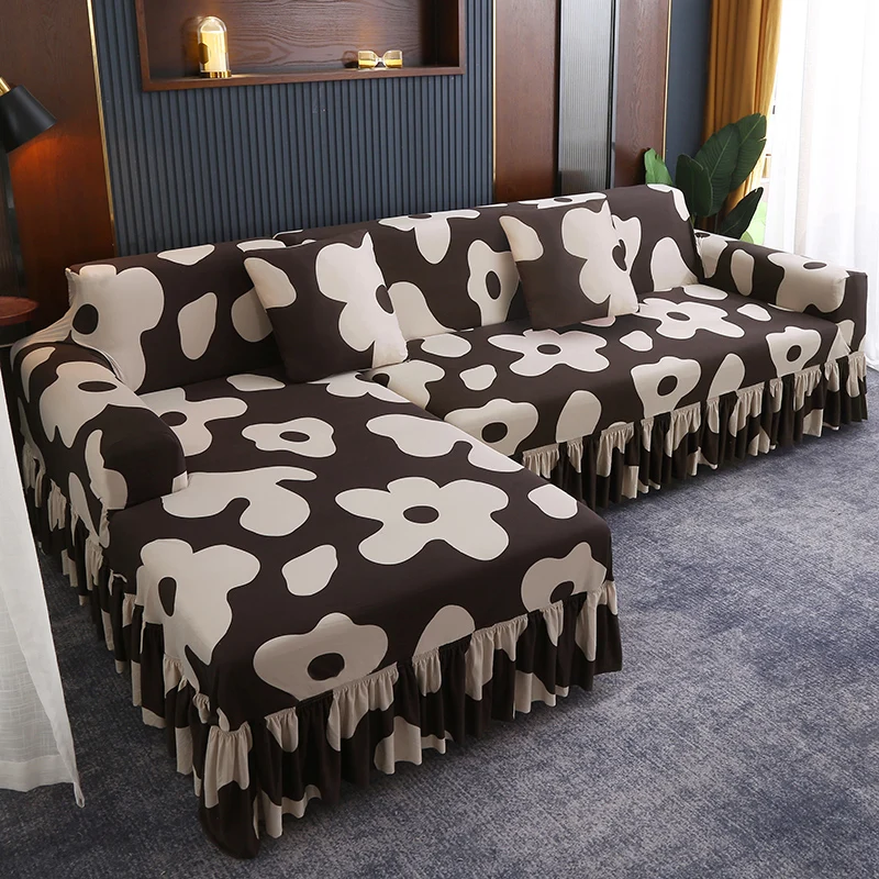 

Чехол для дивана эластичный, чехол из спандекса с цветочным принтом на 1, 2, 3, 4 сиденья, защита мебели в скандинавском стиле