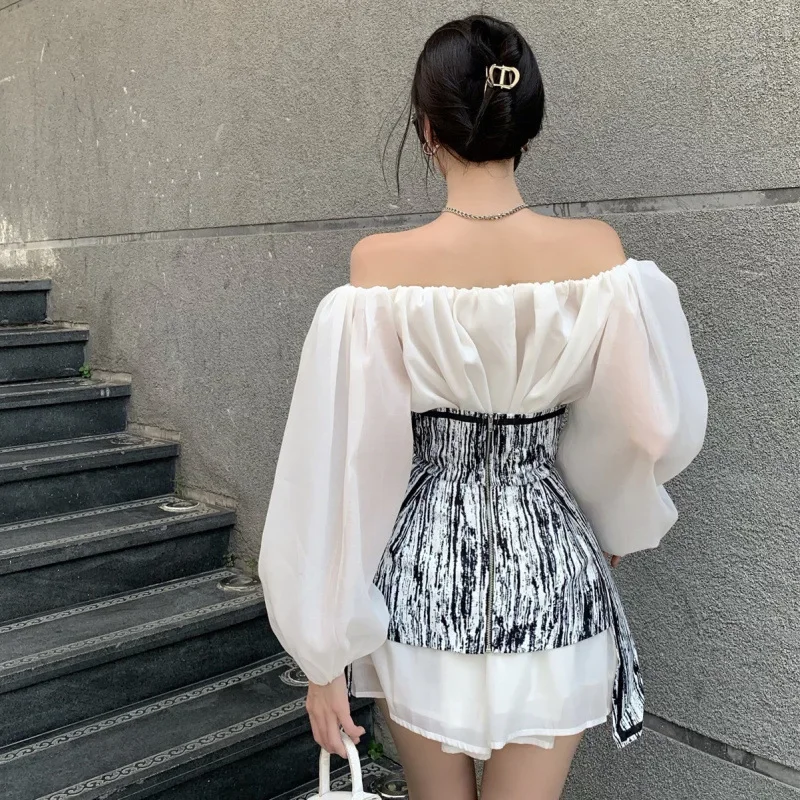 Новинка 2024 элегантное шифоновое платье женское летнее профессиональное для