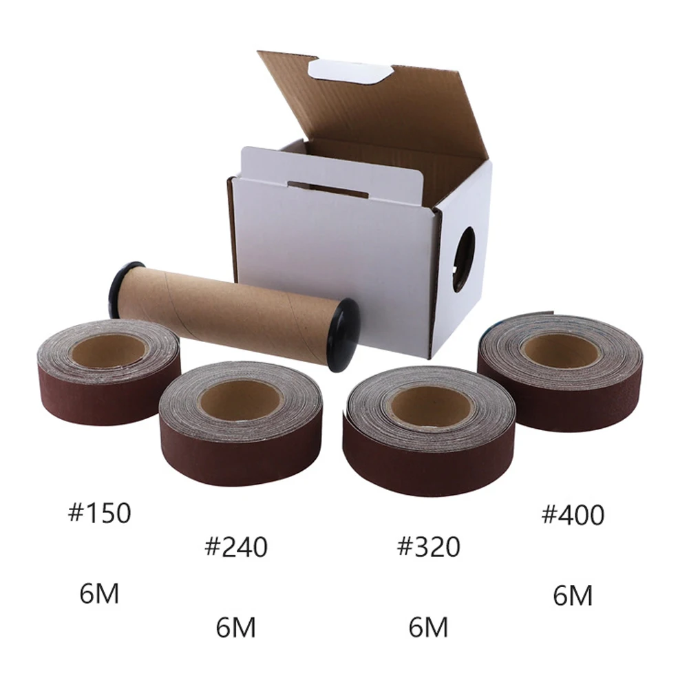 

4 PCS Sandpaper Roll Nylon Cloth Backing Emery Cloth Roll Polishing Sandpaper For Metals Aluminium Woodworking Grinding