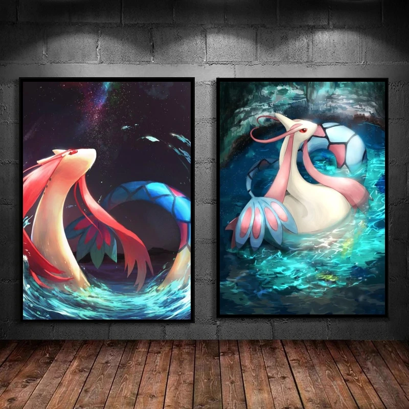 

Japanese Classic Anime Milotic Modern Home Christmas Gifts Kid Action Figures Decoration Paintings Wall Art
