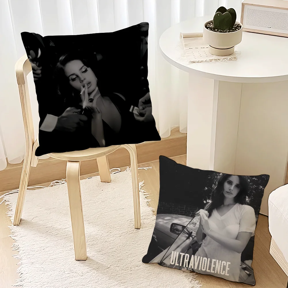 Фото Singer L-Lana D-Del R-Rey Tough Ultraviolence для спальни, автомобиля, кофейни, комнаты, мягкая и гостиная, диван, декоративная наволочка №2