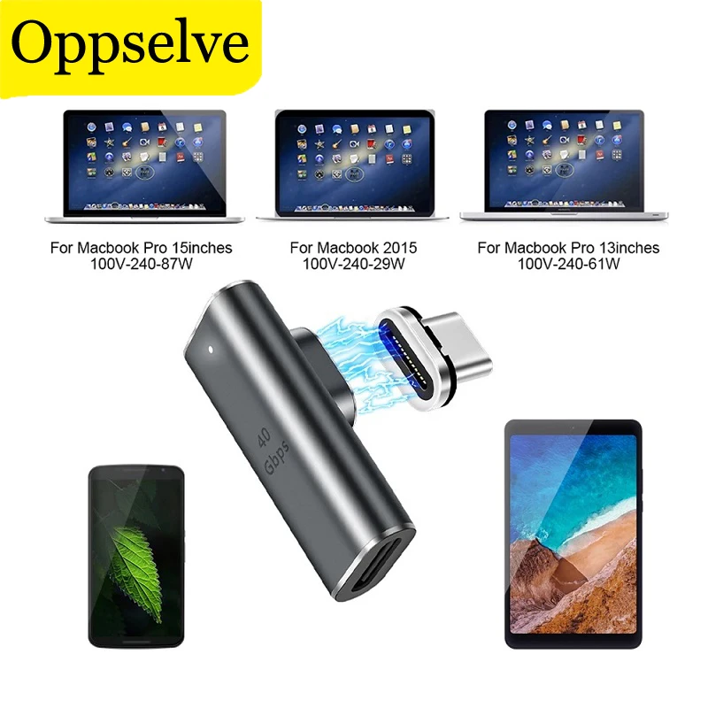 

USB 100 Магнитный адаптер для Xiaomi Huawei Macbook Pro Air, 24 контакта, Тип C