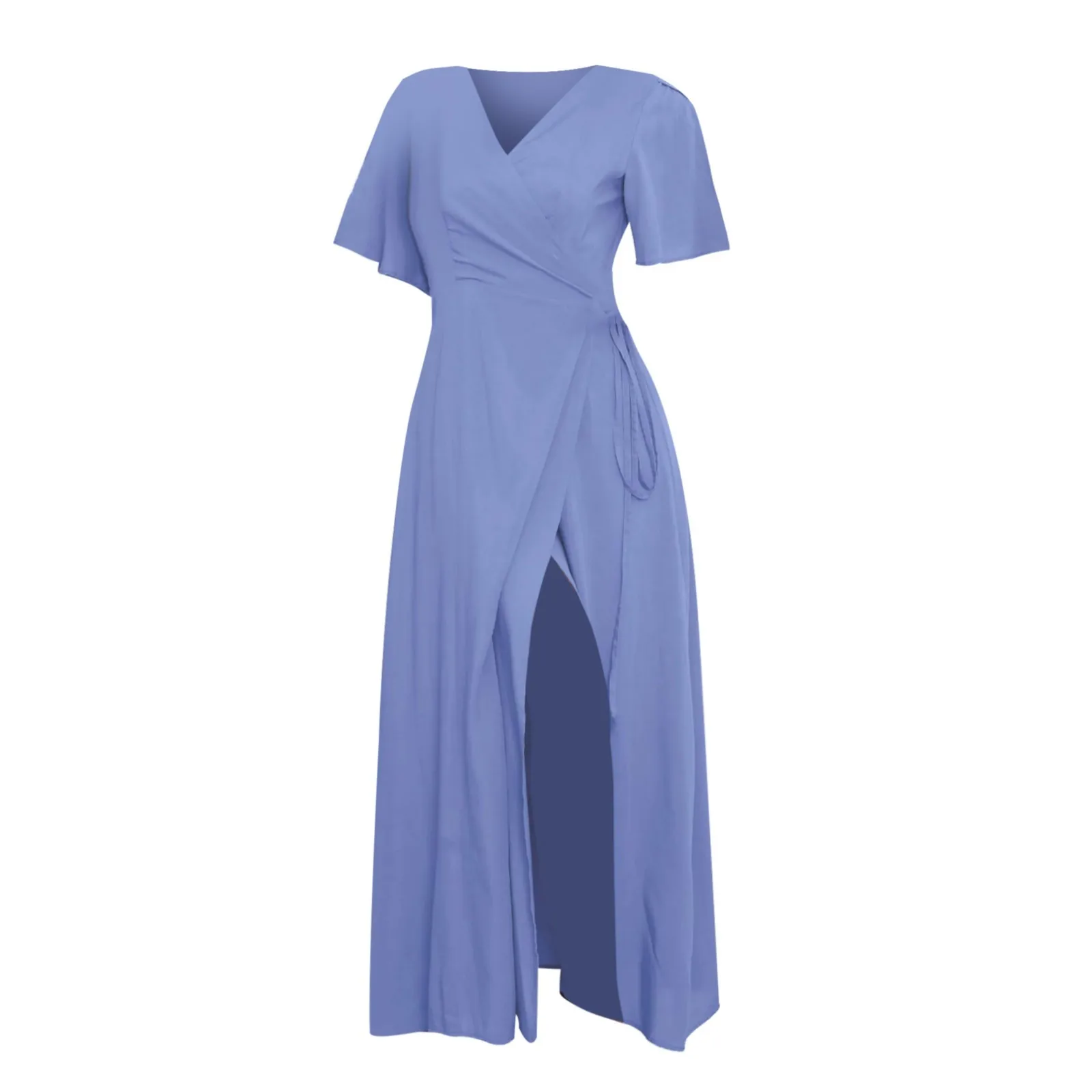 Short Sleeved V Neck Slit Slim Dress Solid High Waist Tunic Dress Summer Dresses Qutfits Dresses 2023 Sexy Female Dress 5 Short Sleeved V Neck Slit Slim Dress Solid High Waist Tunic Dress Summer Dresses Qutfits Dresses 2023 Sexy Female Dress 5