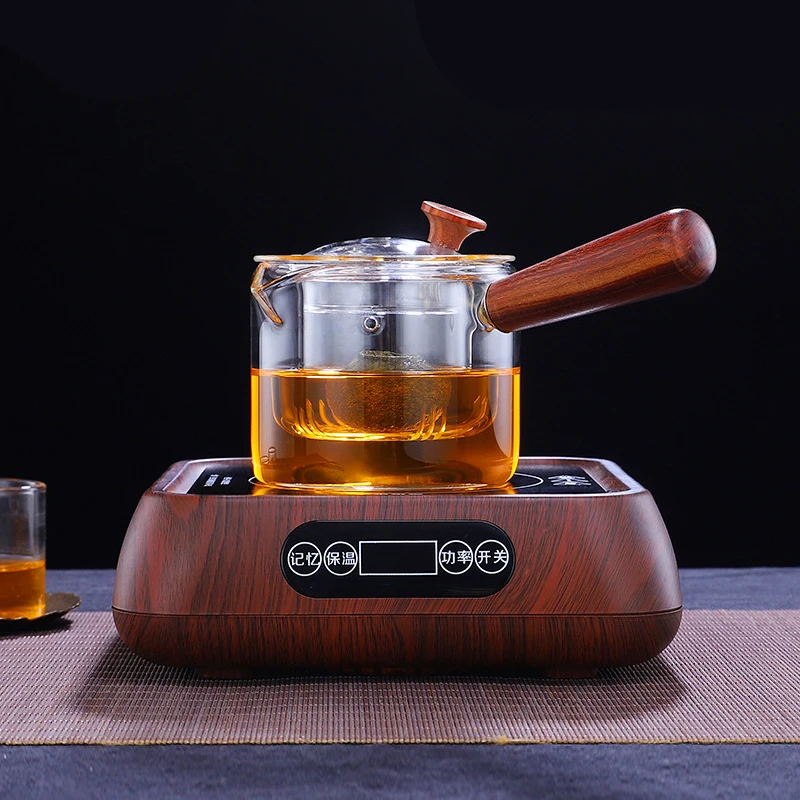 Online 1000W elektrikli soba akıllı çay soba ev çay makinesi elektrikli plaka ısıtma fırını su kazanı ahşap çok ocak 220V