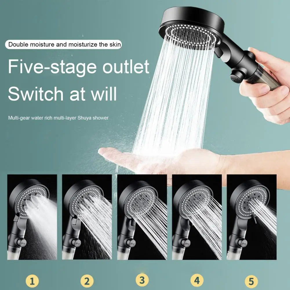 

Прочная Лейка для душа с одной кнопкой для предотвращения засорения, легкая установка, ручная Лейка для душа, аксессуары для ванной комнаты