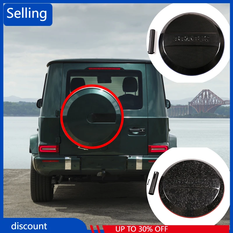 

Для Mercedes-Benz G-Class W463 G63 G500 G350 2019-2021, натуральное углеродное волокно, модифицированный Brabus, запасная крышка багажника, автомобильные аксессуары