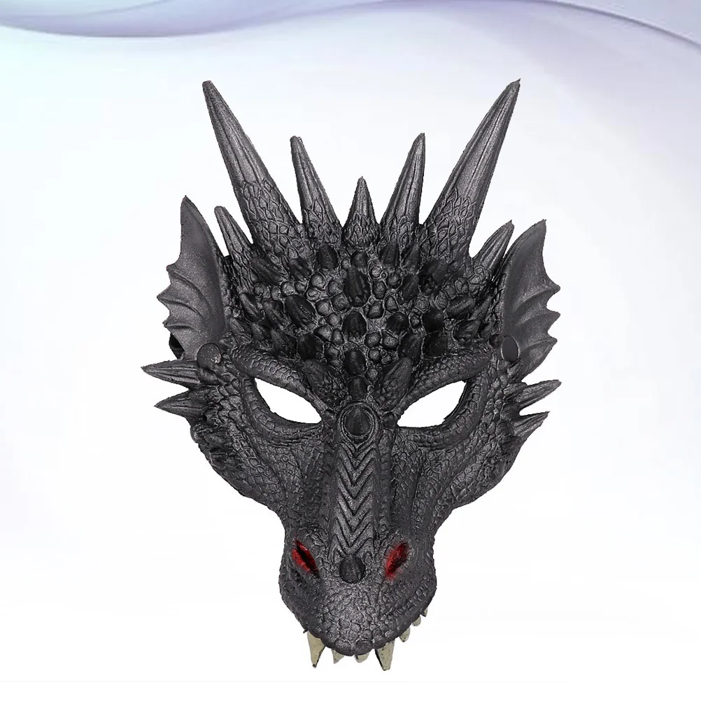 

Dragonparty Costume Animal Cosplay Formasks Masquerade Creative Dresshalf Performance Accessory Head Scary Facemask Accessories
