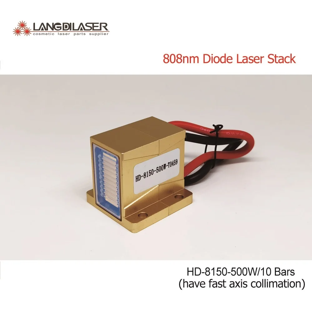 Cheap HD 8150 500W Macro Kanaal Diode Laser Stack Met Snelle As Collimatie Voor Ontharing Power 500W Installatie 10 Bar