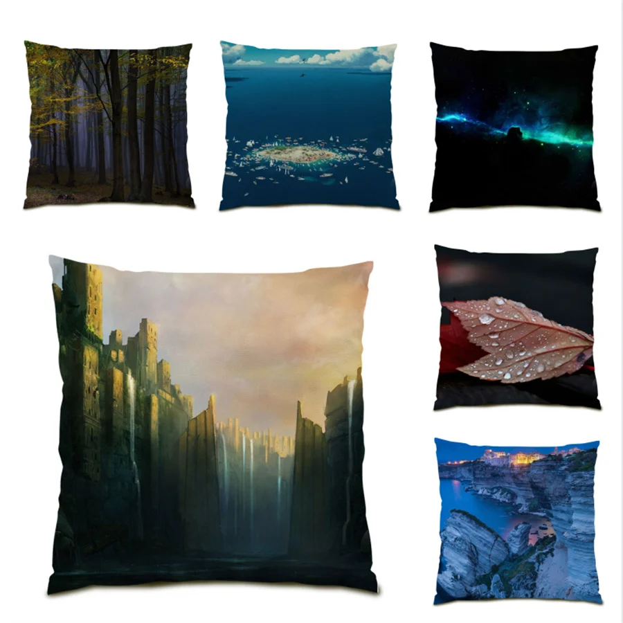 

Pillow Covers Decorative Cushion Polyester Linen Decoration Home Decor Real Picture Comfortable Velvet Fabric Pillowcase E0805