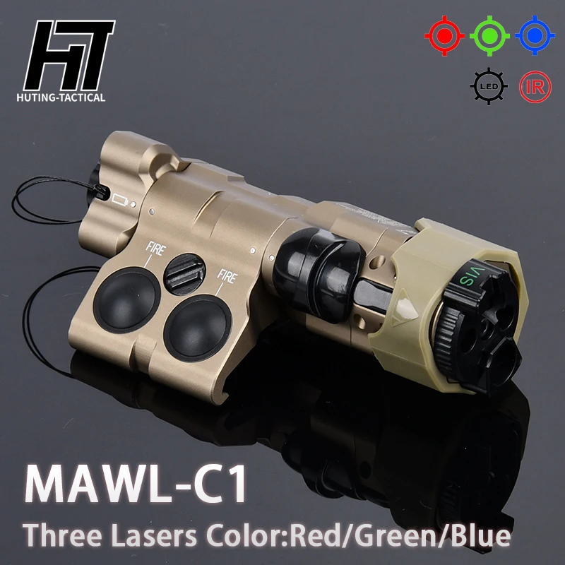 

MAWL C1 Metal Tactical Laser Airsoft CNC Upgraded LED Surefir M300 M600 Flashlight Modlit PLHv2 Weapon Light 1000 Lumens Switch