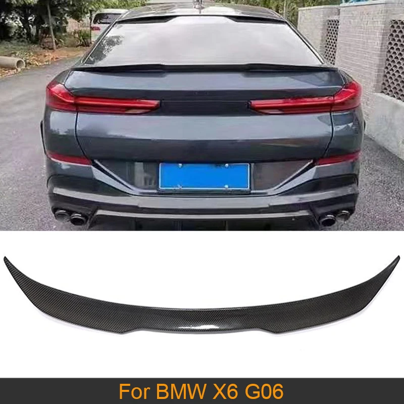 

Carbon Fiber Rear Trunk Spoiler Wing Lip For BMW X6 G06 2020 2021 Car Rear Trunk Spoiler Boot Lip Wing Lid