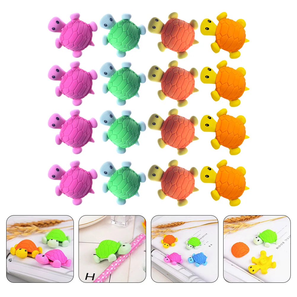 

Turtle Eraser Mini Animal Stationery Supply Novelty Lovely Creative Erasing Tool Bulk Erasers Kids