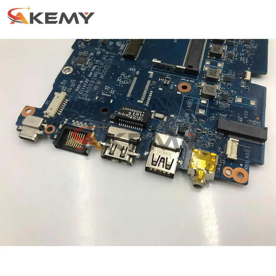 I5-8265U CPU основная плата для HP PROBOOK 430 G6 Материнская ноутбука DA0X8IMB8E0 материнская REV: E |