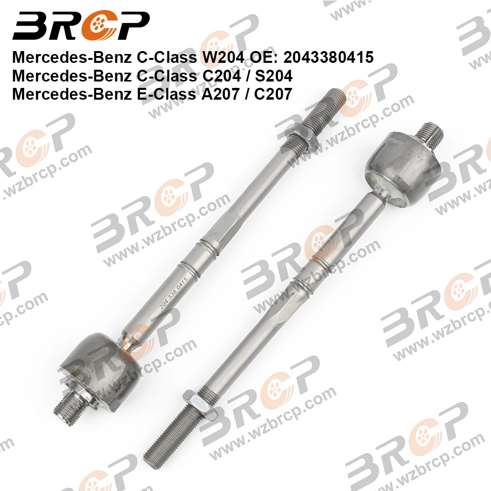 

BRCP Pair Front Axle Inner Steering Tie Rod Ends Ball Joint For Mercedes Benz C E Class W204 S204 C204 A207 C207 2043380415