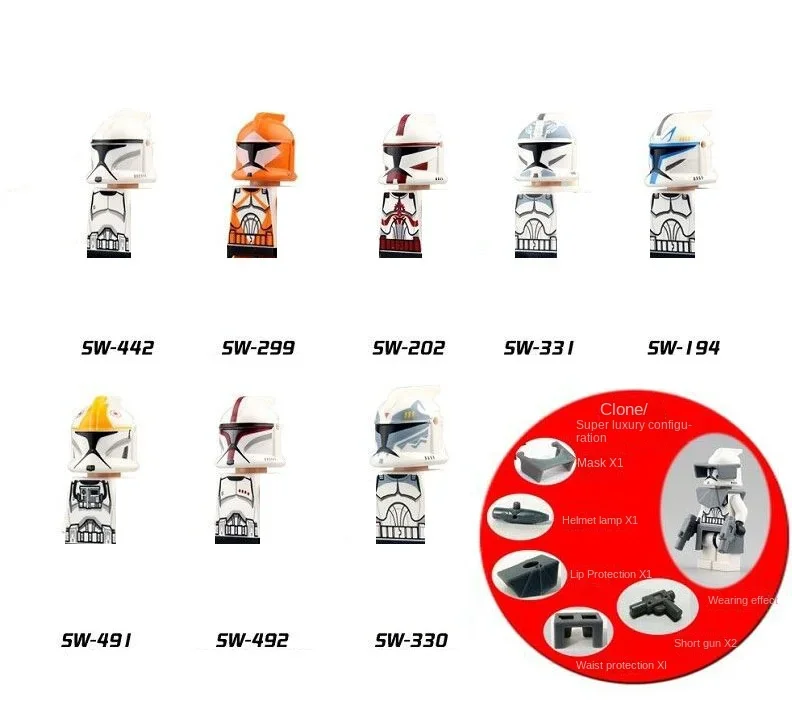 

star warsPG8002 Clone Soldier Mini Robot Figure Building BricksBB8 Small Particle Building Blocks Toys Boy Anime Figure