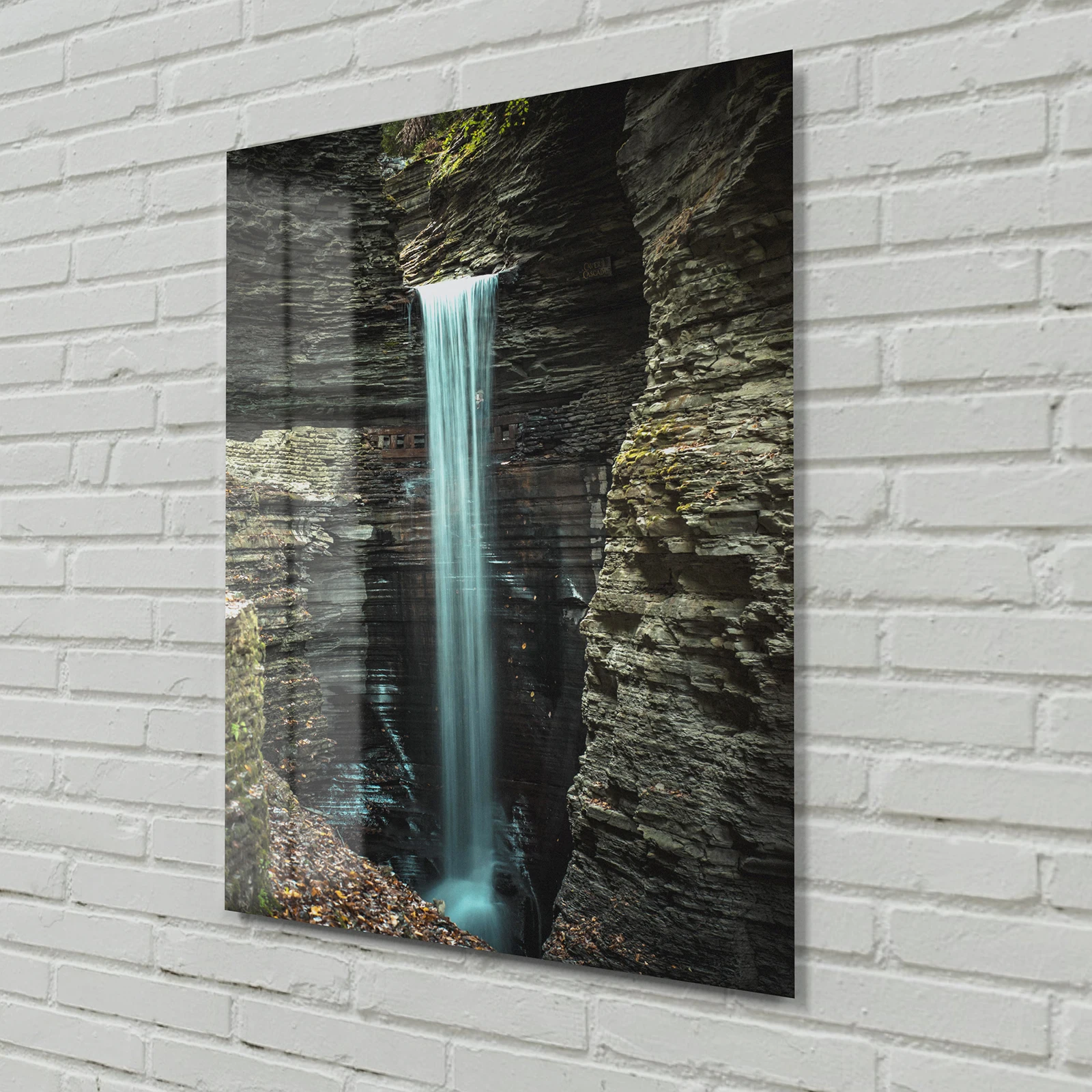 

40X60cm Minimalist Natural Scenery Frameless Tempered Glass Art Bedroom Living Room Sofa Backrest Wall Decoration Painting