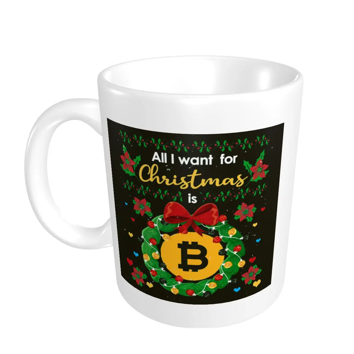 

Promo Cute Bitcoin Christmas Bitcoin Christmas Blockchain Crypto Mugs Funny Novelty bitcoin CUPS Print multi-function cups