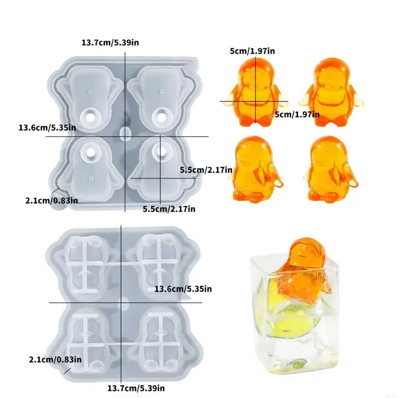 87HC Lovely Penguins Plood Set Silicone Rovity с крышкой для домашних аксессуаров (art.: 3920ccfa434db) - 3920ccfa434db