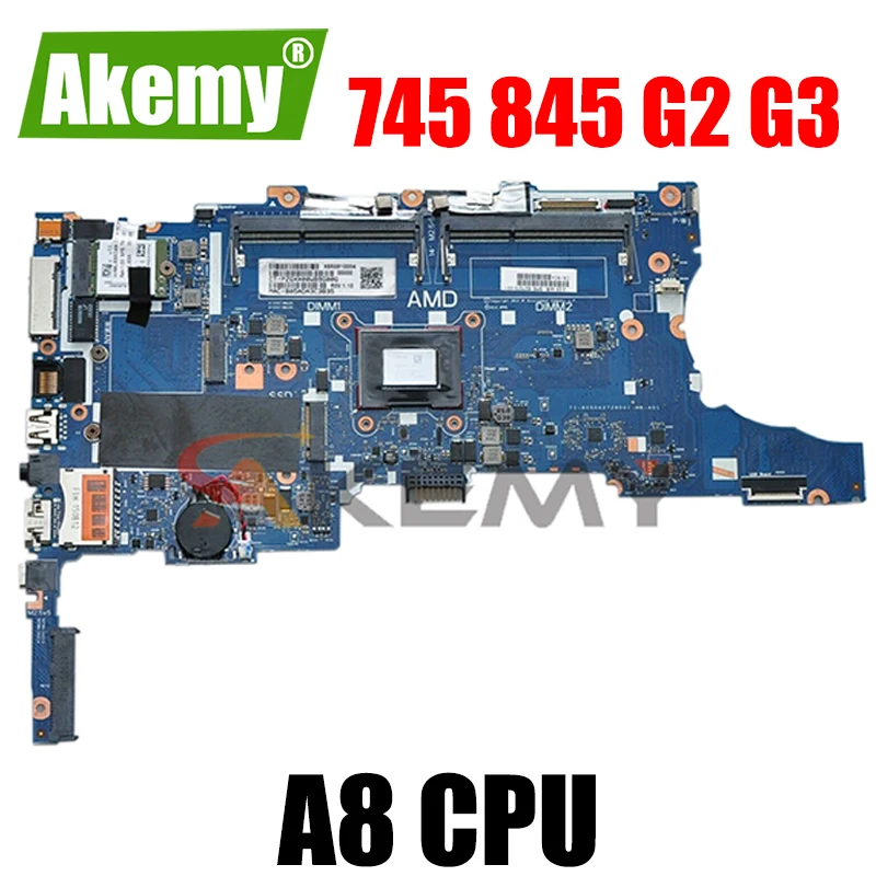 

AKemylaptop Mainboard for HP 745 845 G2 G3 motherboard CPU A8 PRO-8600B 827570-001 828598-601