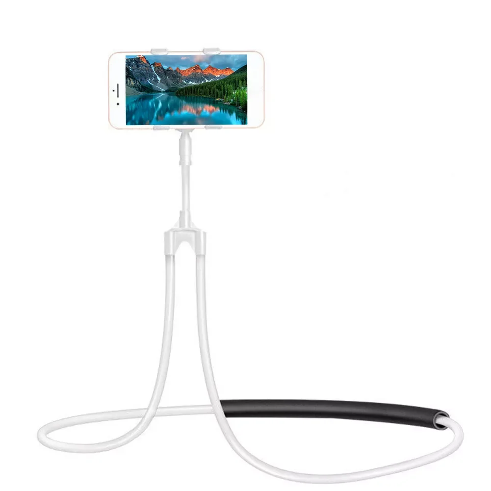 

Flexible Lazy Hand Free Necklace Support Mount Stand Mobile Phone Universal Desktop 360 Degree Rotation Holder For Cell Phone