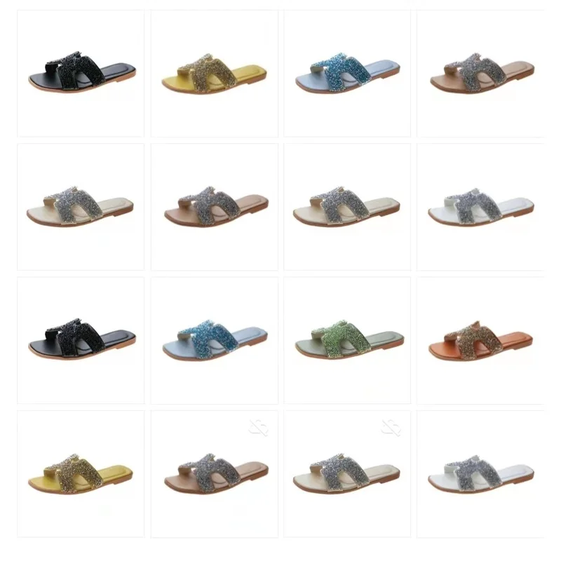 

Slippers Women's Summer Shoes Students Flat-bottomed Soft-bottomed Bright Diamond Flip Flops Fashion Women's Slippers Sandals