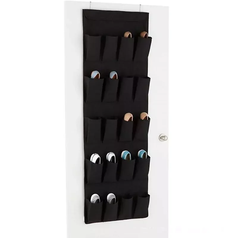 

2022New 20 Pocket Large Mesh Cloth Box Storage Hanging Bag Wall-mounted Sundries Organizer Holder Room Shoes Slippers Storage Ba