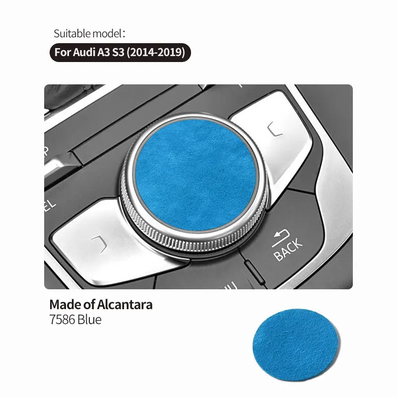 

Для Audi Sport 8V A3 S3 (2014-2019) автомобильная мультимедийная ручка, наклейка, крышка, панель из алькантары, наклейки, аксессуары для внутренней отделки