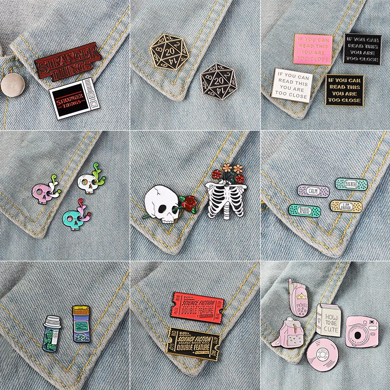 

2-5 Pcs/Set Creative Punk Enamel Pins IF You Can Read, This You Are Too Brooch Denim Backpack Lapel Badge Fashion Jewelry Gift
