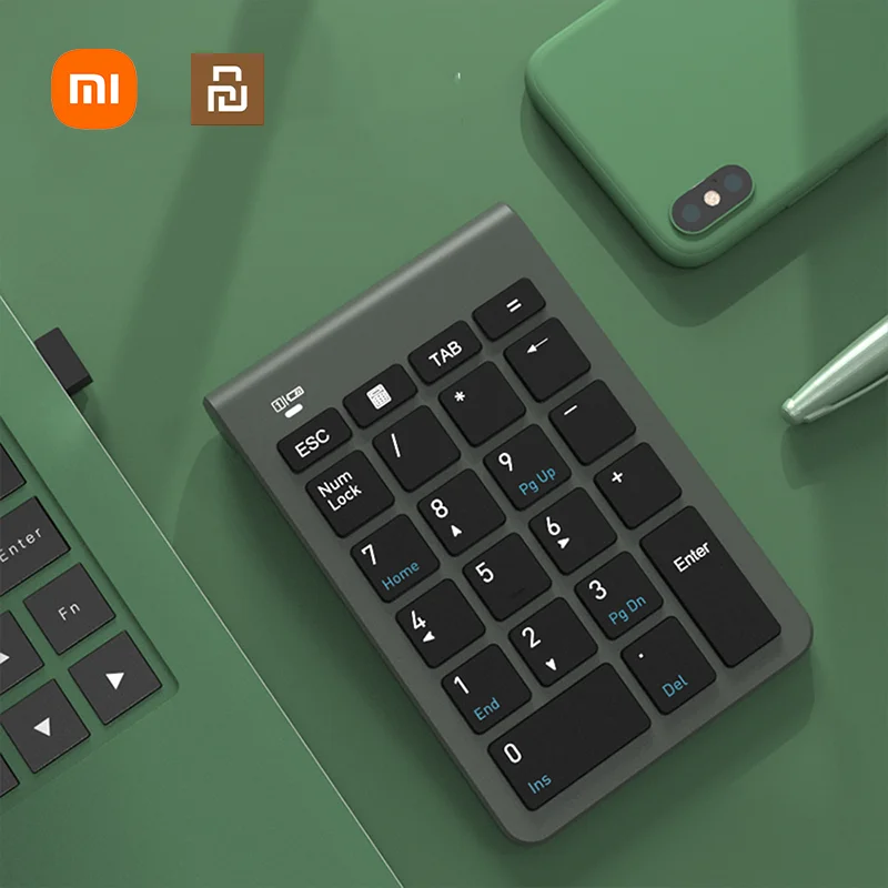 

Xiaomi Youpin Numpad 22 Keys Portable 2.4 GHz Financial Accounting Numeric Keyboard Extended 10 Keys Suitable for Laptop Surface