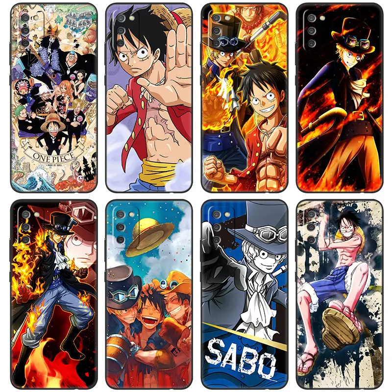 

Anime One Piece Luffy SABO Case For Samsung Galaxy A11 A10S A20S A20E A30 A40 A41 A03S A02S A01 A03 Core A6 A7 A8 2018 A5 2017