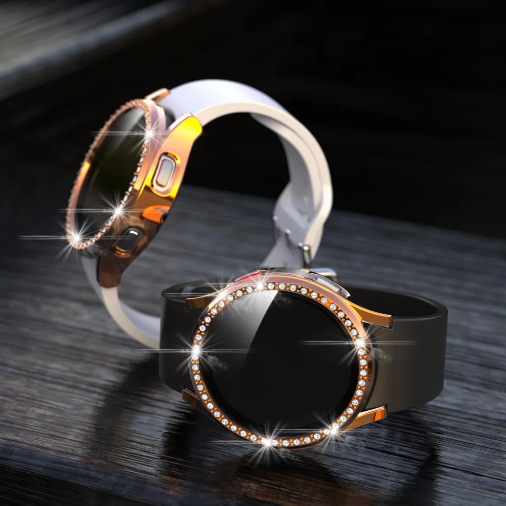 Чехол-защитная пленка для Samsung Galaxy Watch 4 40 ПК, полностью защищающий от падений, стекло+чехол для Galaxy Watch4 40 мм 44 мм.