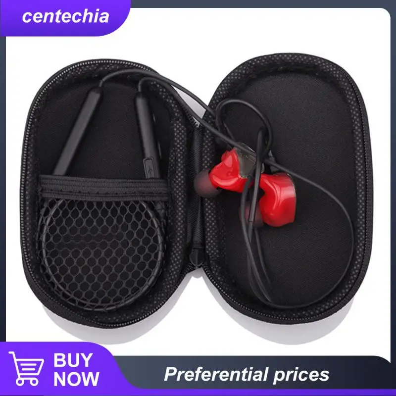 

Mini Headset Bag Anti-fall Storage Bag Earphones Case Pu Zipper Trn Storage Shell Box Eva Compressive Headset Package Anti-shock