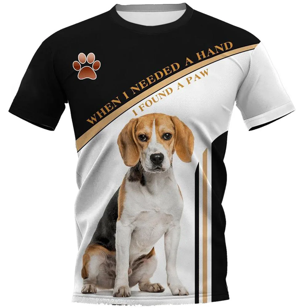 

Summer Fashion Trend 3D printing Kawaii Dog T-Shirt Casual O-Neck Loose Short Sleeve T-Shirt Men And Women Oversized TShirt Tops