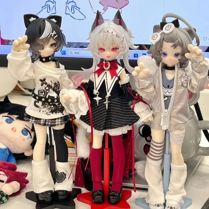 Фото Оригинальная коллекционная кукла Lunar Lore Meow Meow Meow Power Series 1/8 BJD, загадочная коробка-сюрприз, фигурки аниме, куклы, игрушки, подарок №3