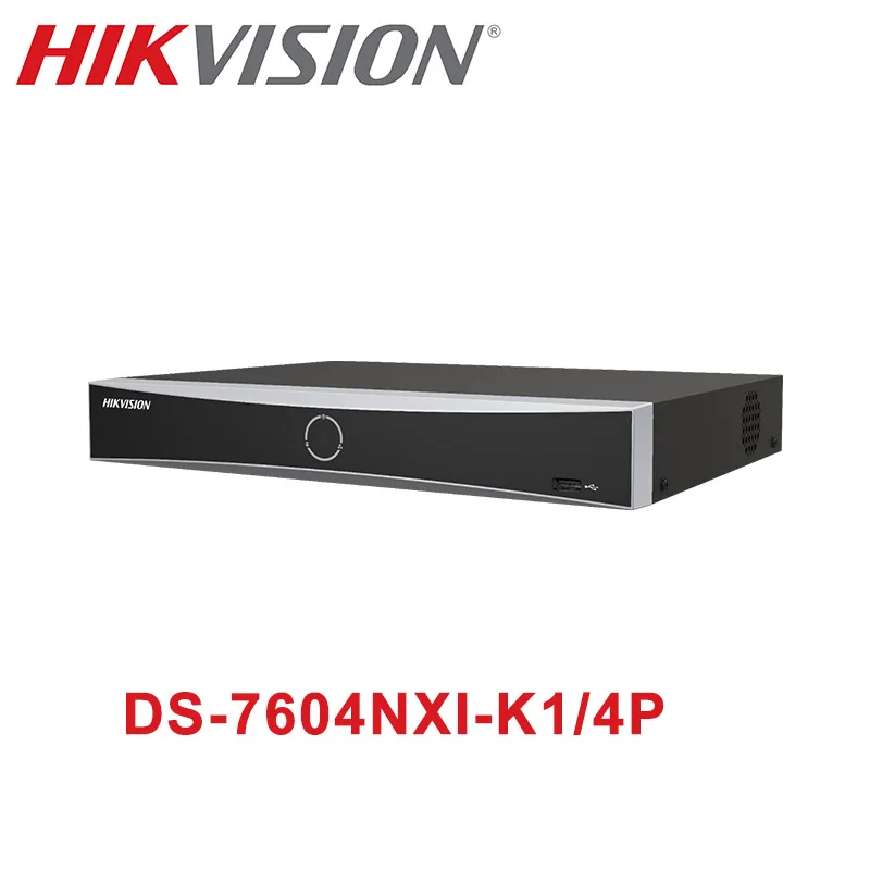 

HIK 4-канальный PoE 1U K Series AcuSense 4K NVR DS-7604NXI-K1/4P H.265 + видео форматы 40 Мбит/с входящая полоса пропускания