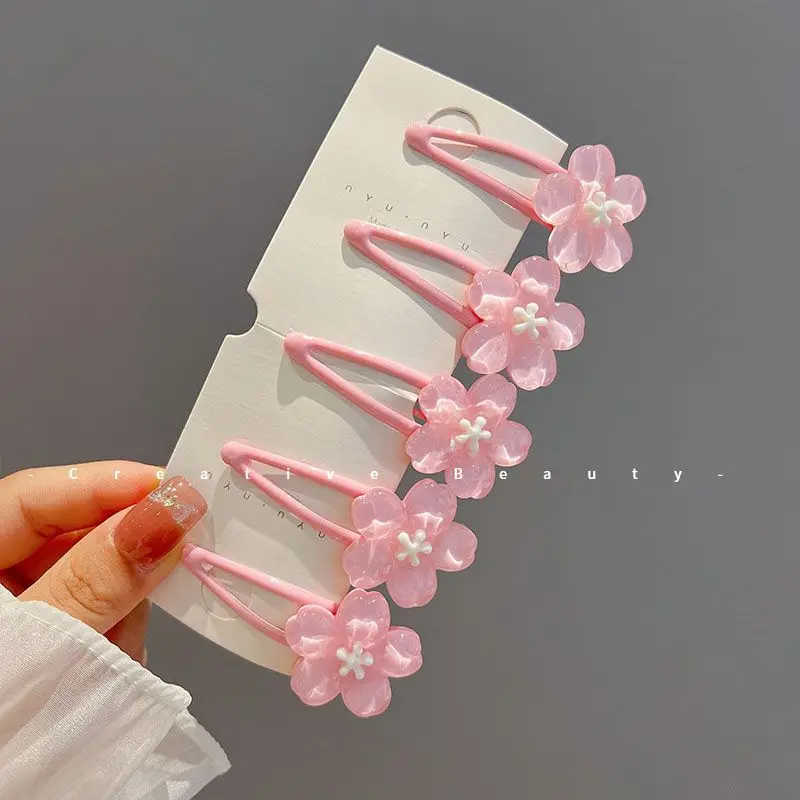 

Cute Gentle Creamy Flower Card Captor Sakura Hairpin Sweet Side Clip Girl Headwear Lovely Hairpins Kawaii Gift