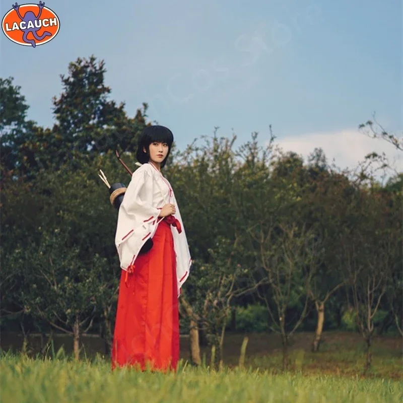Лакимоно аниме для косплея InuYasha униформа женщин костюмы на Хэллоуин босоножки