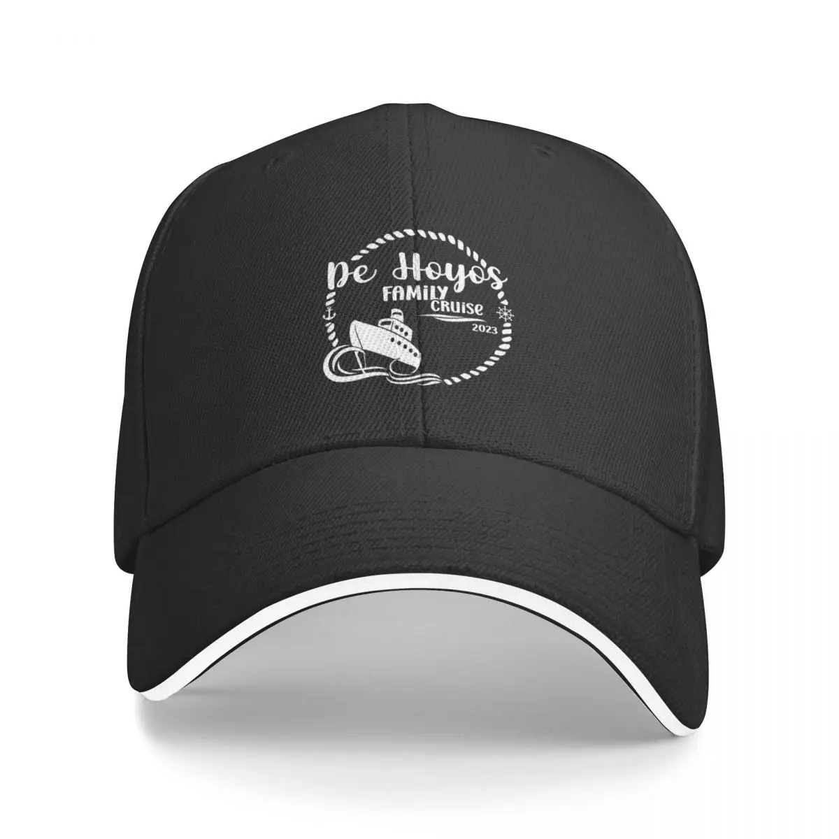 De Hoyos Family Cruise Белая бейсболка Шляпа от солнца Wild Ball Hat Пляжная сумка забавная шляпа