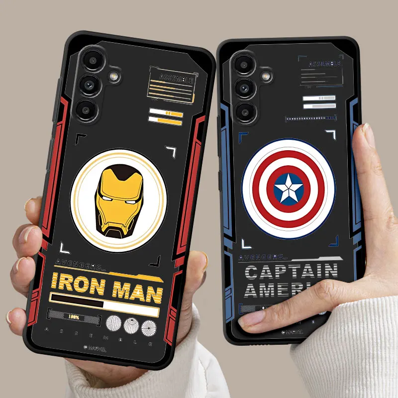 Чехол для Samsung Galaxy S20, Note 20, Ultra, 10 Plus, 8, 9, S21, S23, 5G S22, Note9, S21 Plus, задняя крышка из мягкого ТПУ с имитацией механического ветра Marvel Чехол для Samsung Galaxy S20, Note 20, Ultra, 10 Plus, 8, 9, S21, S23, 5G S22, Note9, S21 Plus, задняя крышка из мягкого ТПУ с имитацией механического ветра Marvel