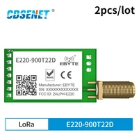 2pcs a lot board wireless lora module llcc68 868 915mhz 22dbm anti interference lora spread spectrum sma k antenna e220 900t22d