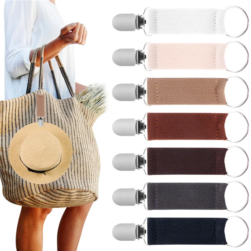 

7 Pcs Elastic Hat Clip On Bag Hat Holder For Travel Hat Clip Outdoor Camping Hiking Multifunctional Duck Clip For Adult Kids
