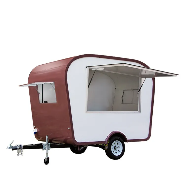 

OEM Europe Mobile Fast Food Trailer Truck Kitchen Beer Pizza Ice Cream Hot Dog Freezer Food Cart Vending Kiosk for Sale