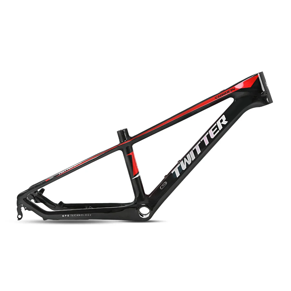 

Twitter Bicycle Mtb 20 Inch kids Carbon Bike Frame BMX Frameset BSA 68 Disc Brake Inner Cable T800 Carbon Fibre QR 135mm