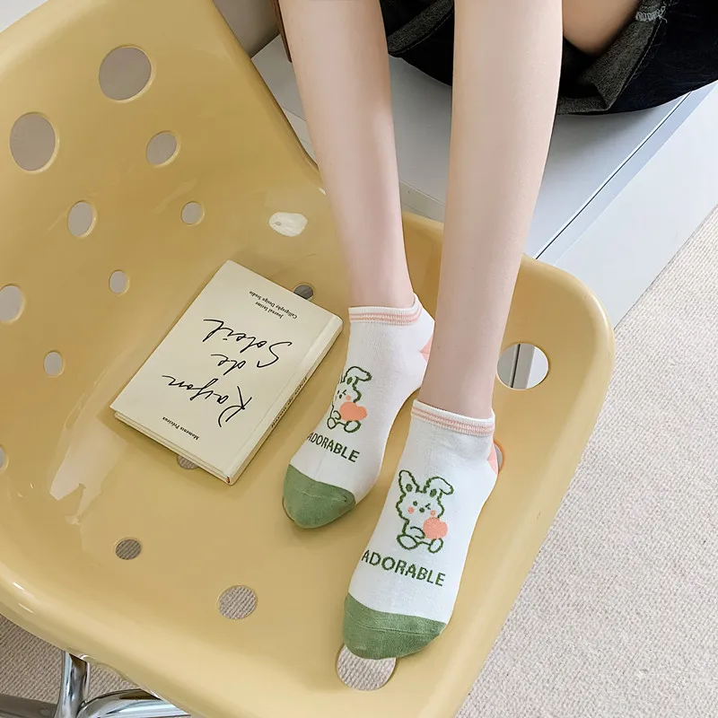 

Animals Cartoon Cute Short Socks Summer Women Low Cut Ankle Socks Girls Sweet Casual Fashion Harajuku Streetwear Kawaii Socks