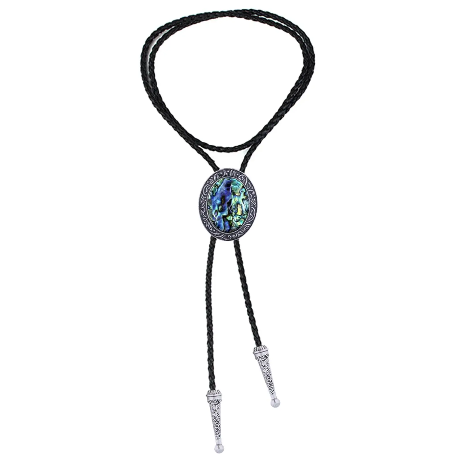 

Western Bolo Tie Handmade PU Leather Cowboy Necktie Woman Prom