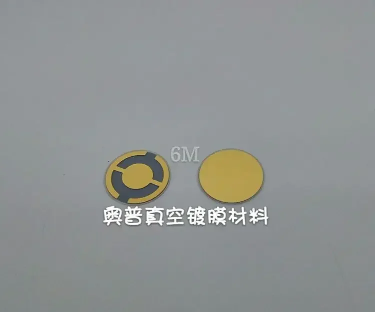 Optotech Вафля JJK с золотым покрытием кварцевая облатка 6M кристальная QI8010 10 шт.